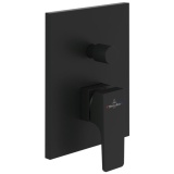 Cutout image of Villeroy & Boch Architectura Square Matt Black Dual Outlet Valve